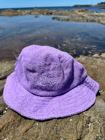 Terrigal beach hat - purple